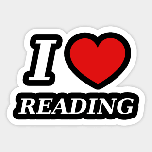 I Love Reading Sticker